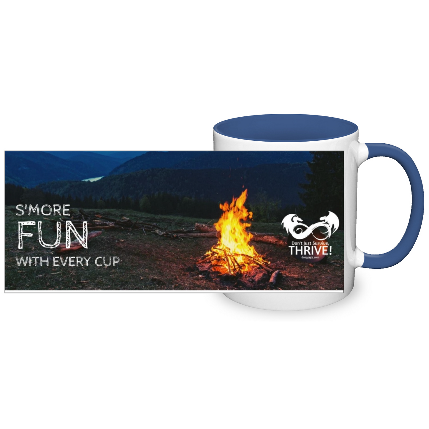 Indulge in the ultimate camping experience with our Smore Fun With Every Cup Two Toned Camping Mug! Feel the warmth of your hands as you wrap them around the mug, while enjoying delicious s'mores in every sip. Its durable and stylish design makes it the perfect companion for all your outdoor adventures.