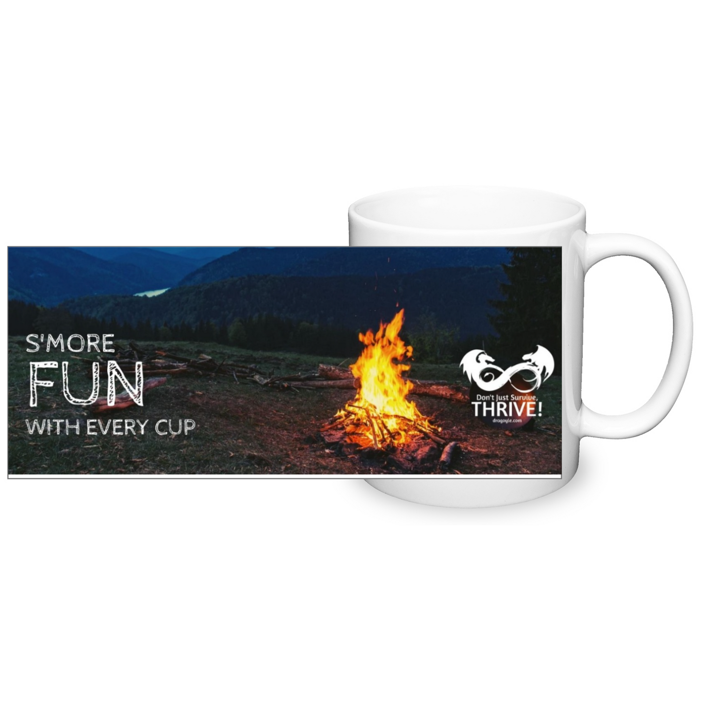 Indulge in the ultimate camping experience with our Smore Fun With Every Cup Two Toned Camping Mug! Feel the warmth of your hands as you wrap them around the mug, while enjoying delicious s'mores in every sip. Its durable and stylish design makes it the perfect companion for all your outdoor adventures.