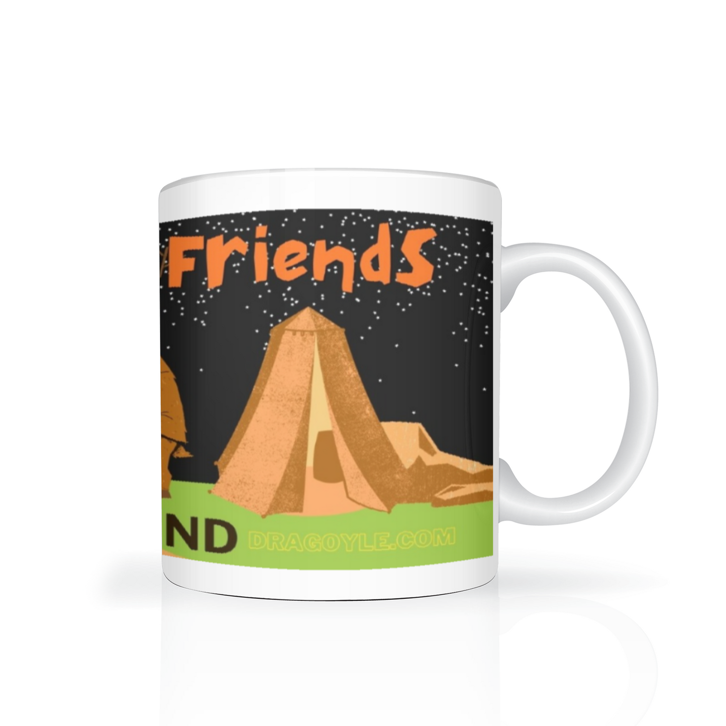 Savor your morning coffee or tea with our Campfire & Friends 11oz Mug! This sturdy ceramic mug features a charming campfire design, perfect for outdoor enthusiasts. Its 11oz size is just right for enjoying your favorite hot beverage.