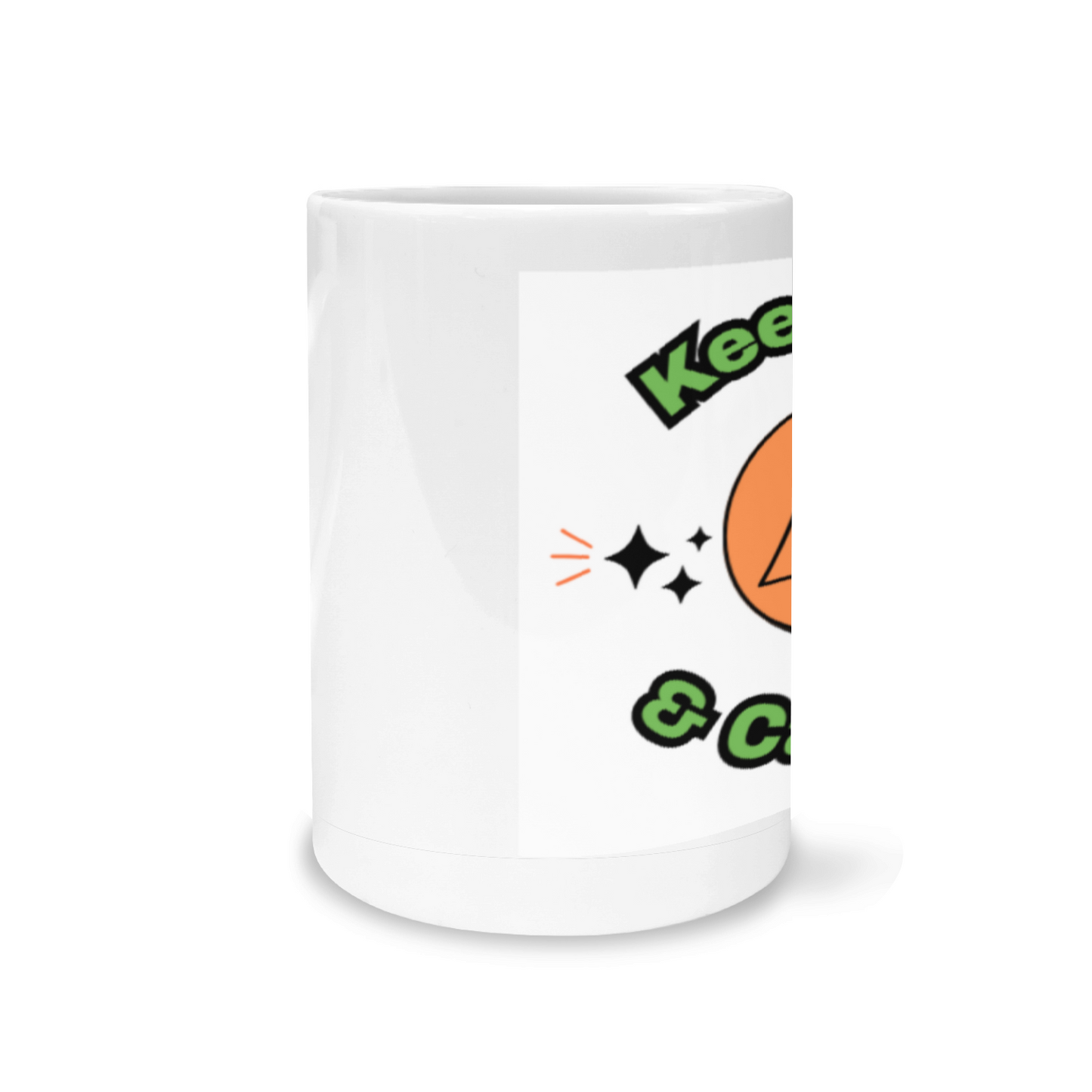 Stay calm while sipping your morning coffee in this high-quality Keep Calm & Camp On Bone China Mug. Perfect for your camping trips or everyday use, this mug is both durable and stylish. Enjoy your drink and embrace the spirit of camping with this inspiring and practical mug.