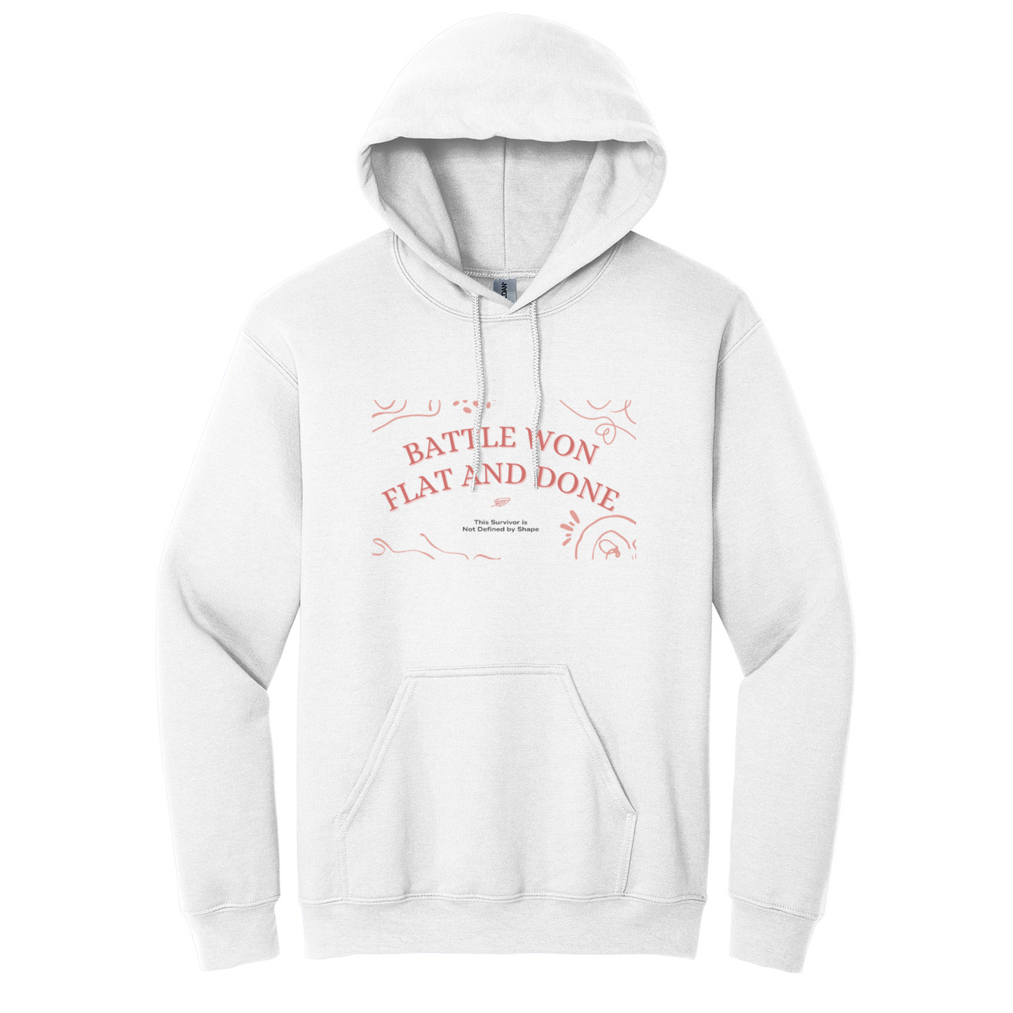 Battle Won Flat & Done Gildan 18500 Hoodie