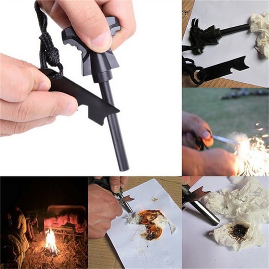 The Survival Camping Multi-Tool Kit offers reliability and convenience for outdoor adventures. Featuring a Survival Compass, Flashlight, and First Aid Kit, this professional-grade kit provides the essential items necessary to navigate, light the way, and provide medical care in an emergency situation.