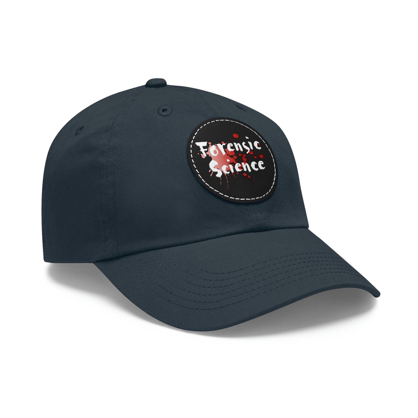 This forensic science hat is adjustable and has a leather patch which are made from 100% bio-washed chino twill. It's a very comfortable yet sturdy material that will last for ages.