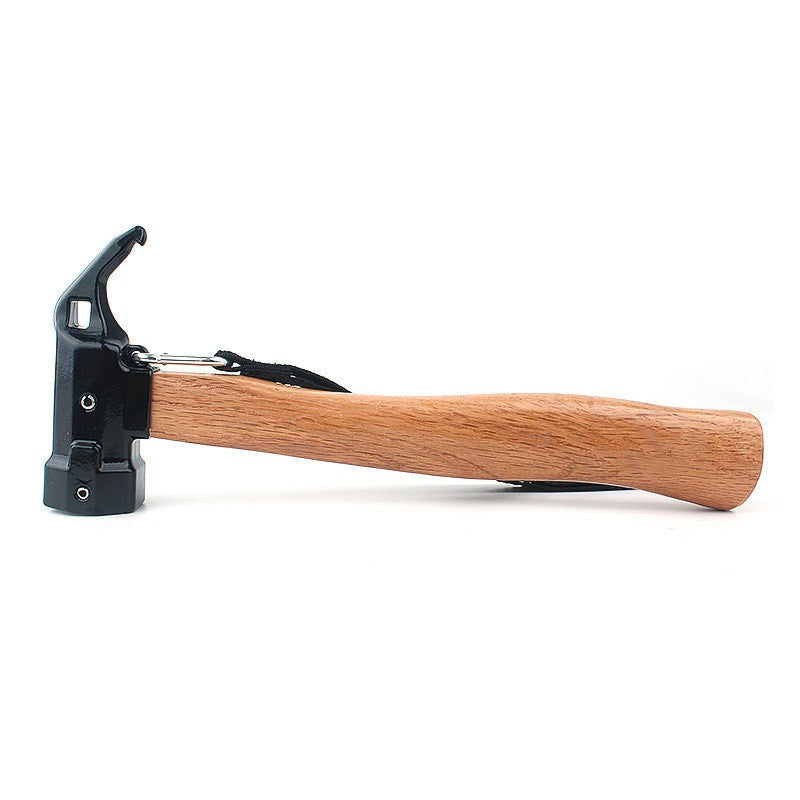 Forget your average hammer! This Tent Hammer with anti-slip rope and wooden handle is here to make your camping experience extra convenient. Stop struggling and save time with this useful tool—it's your ticket to hammerspace! (Or rather, tentspace?)