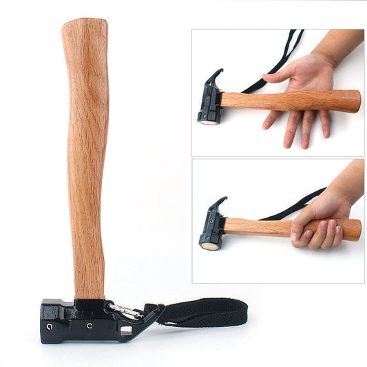 Forget your average hammer! This Tent Hammer with anti-slip rope and wooden handle is here to make your camping experience extra convenient. Stop struggling and save time with this useful tool—it's your ticket to hammerspace! (Or rather, tentspace?)