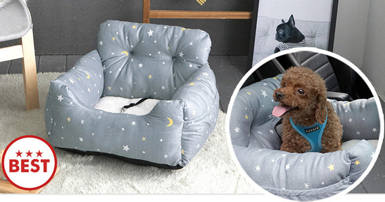 Make sure your pup is buckled-up in style with the Dog Love Seat Belt! Your furry sidekick can enjoy a long drive in luxurious comfort with this chic couch bed – keep them safe and secure without compromising on sass!