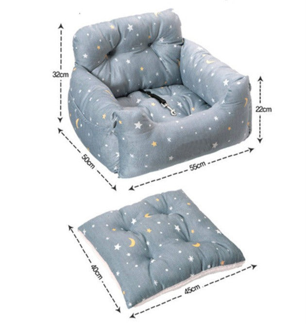 Make sure your pup is buckled-up in style with the Dog Love Seat Belt! Your furry sidekick can enjoy a long drive in luxurious comfort with this chic couch bed – keep them safe and secure without compromising on sass!