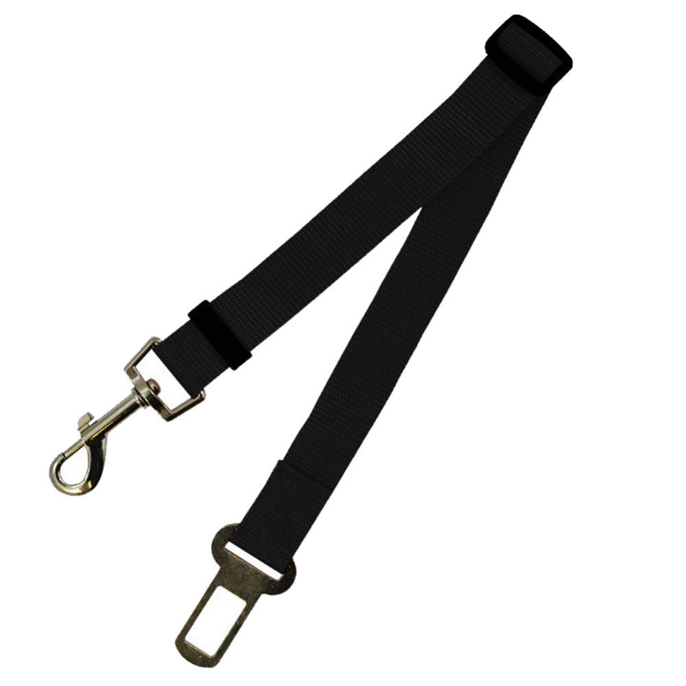 Harness your pup's road-trip adventure with our Adjustable Dog Car Safety Belt. This adjustable belt provides the perfect fit for your pup, keeping them safe, secure, and comfy on the go. So buckle up and enjoy the ride!