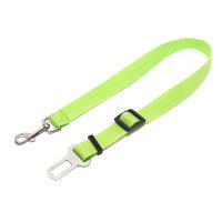 Harness your pup's road-trip adventure with our Adjustable Dog Car Safety Belt. This adjustable belt provides the perfect fit for your pup, keeping them safe, secure, and comfy on the go. So buckle up and enjoy the ride!