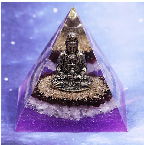 Orgonite is based on two principles. It is a mix of resin (organic, as it is based on petrochemicals), and metal shavings (inorganic). A quartz crystal is also added because of its piezoelectric properties, which means that it gives off a charge when it is put under pressure (resin shrinks when it is cured, so constant pressure is put on the quartz crystal).