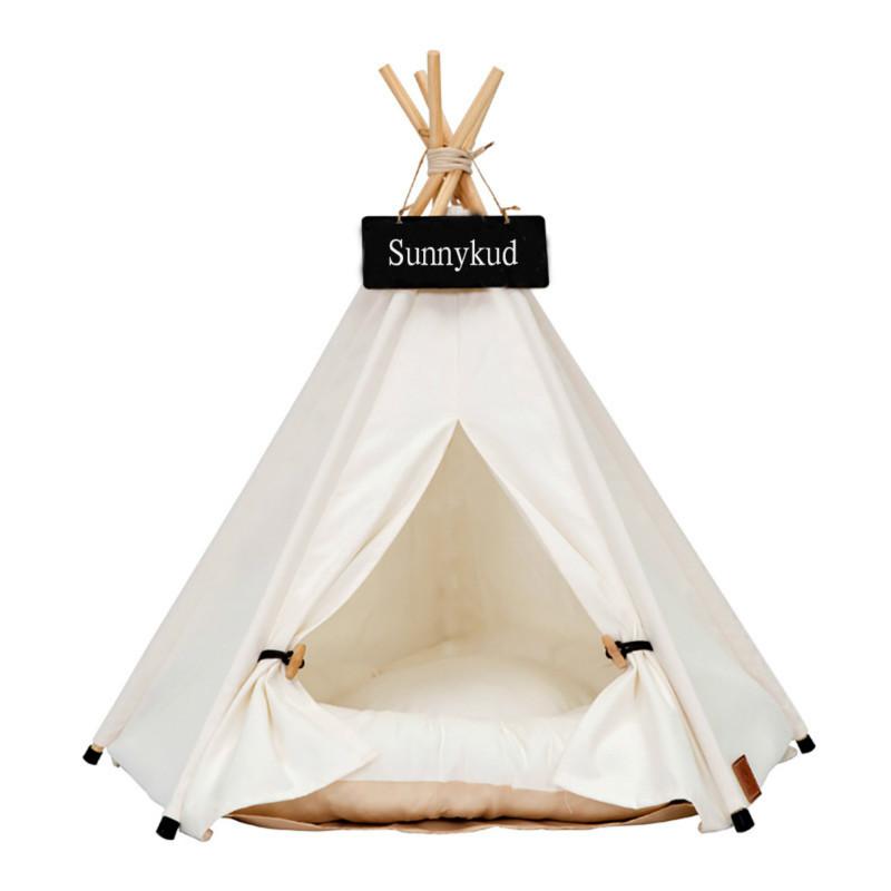 Create a cozy hideaway for your furry friend with our Teepee! Suitable for pets up to 15lbs, this teepee comes with a thick cushion for ultimate comfort. Perfect for naps, lounging, or playing, your pet will love this quirky shelter. Let the adventures begin!