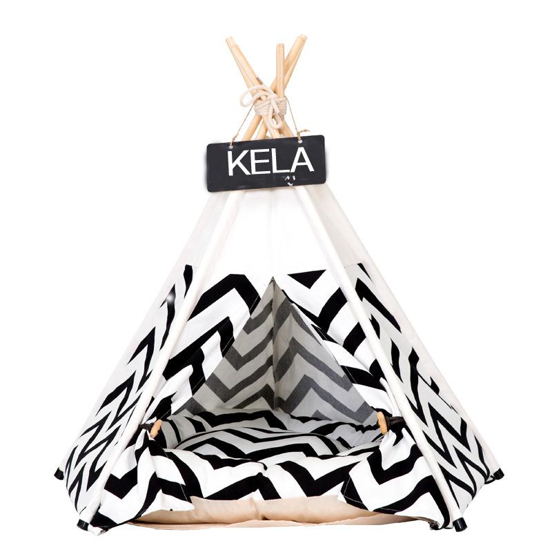 Create a cozy hideaway for your furry friend with our Teepee! Suitable for pets up to 15lbs, this teepee comes with a thick cushion for ultimate comfort. Perfect for naps, lounging, or playing, your pet will love this quirky shelter. Let the adventures begin!