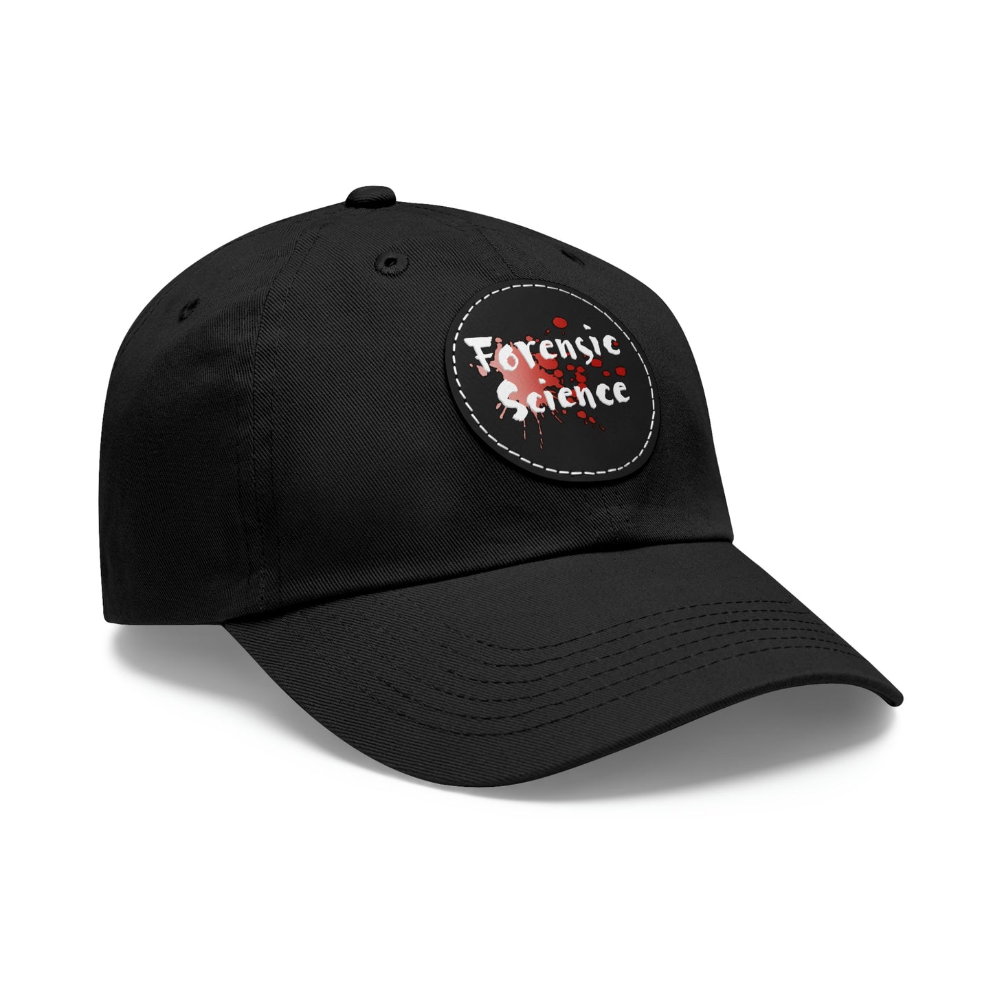 This forensic science hat is adjustable and has a leather patch which are made from 100% bio-washed chino twill. It's a very comfortable yet sturdy material that will last for ages.