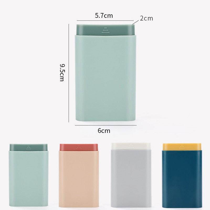 This is a great Portable Mini Medicine Box for your emergency kits, travel cases and camping or hiking. This container seals nicely and is waterproof to keep your pills safe and dry.