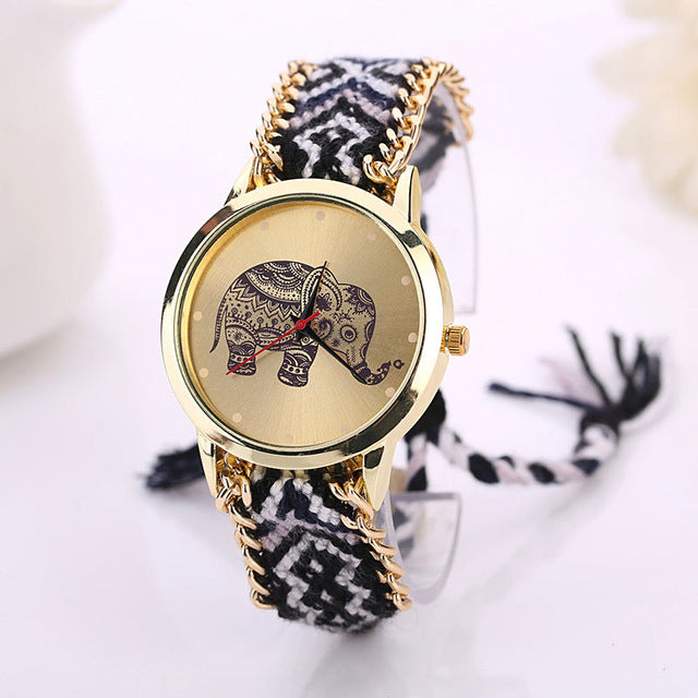 Lover of Elephants! This is a Must Have Watch! Elephants are traditionally considered a symbol of good luck, wisdom, fertility and protection. Elephants with their trunks down are thought to be accumulating positive energy and pushing through obstacles for those seeking fertility, wisdom or strength.