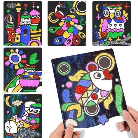 A new fun way to transfer your designs and imagination. Use these do-it-yourself magic transfer sheets for hours of artistic fun. A fun craft for boys and girls of all ages, can be given as gifts for Christmas, Birthday, Special occasion and more.