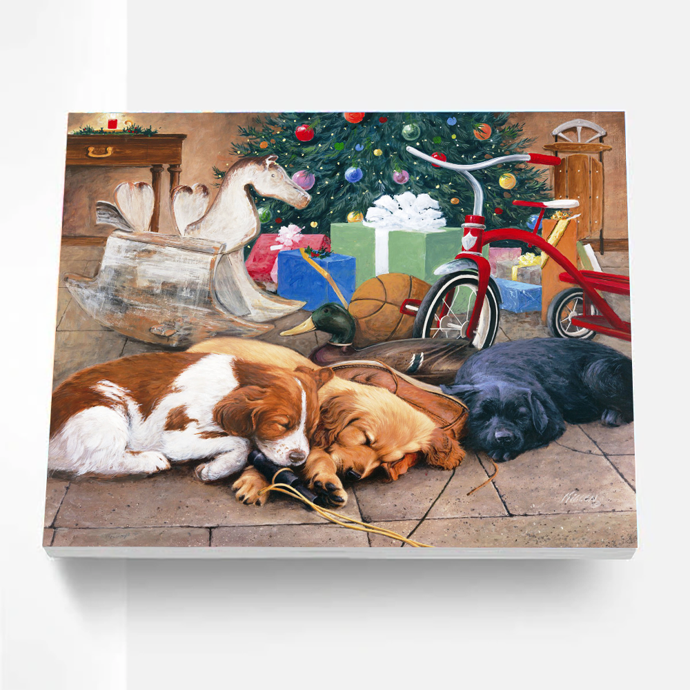 Christmas Dreams painting that can be used in your house, in studios and kids bedroom etc. With a combination of details and a pop of color, this painting will make you seem like a true artist. Bring out your inner artist and play with these vibrant colors to create something beautiful.