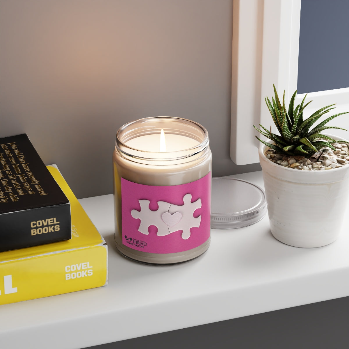 Heart Puzzle Comfort Spice Scented Candles, 9oz