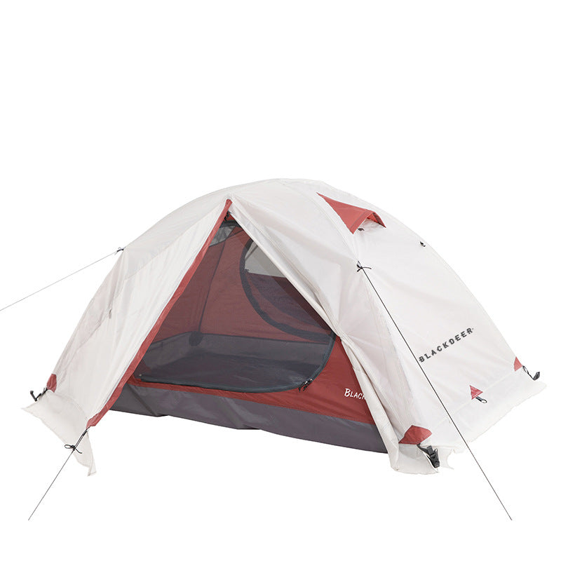 Say hello to our Double Thicken Four Seasons Tent, your new camping BFF! With double-thickness so it can handle any season, you won't have to worry about being left hanging in the cold! Weatherproof and ready to go, our tent is the perfect place to park your tired bones after a long day relaxing in nature. It's double the fun and double the protection, no pun intended!