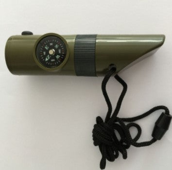 In an emergency situation you want to have a whistle near by to warn or call for help. If someone is looking for you or you are trying to get rescued a whistle is essential to be found quickly and can be a life saving tool.