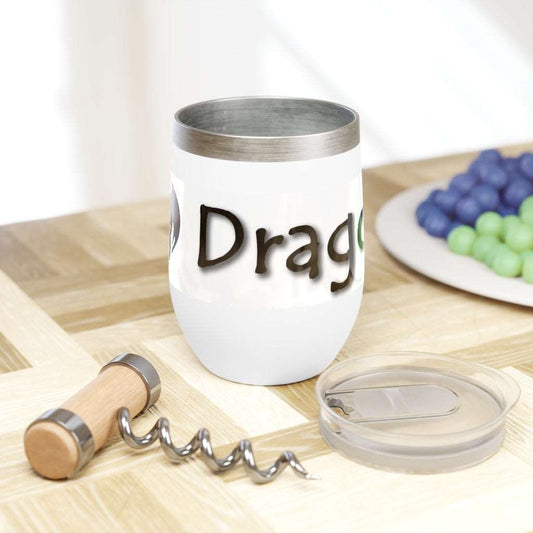 This custom wine tumbler helps you enjoy your favorite wines at the perfect temperature and can now accommodate the Dragoyle logo design.