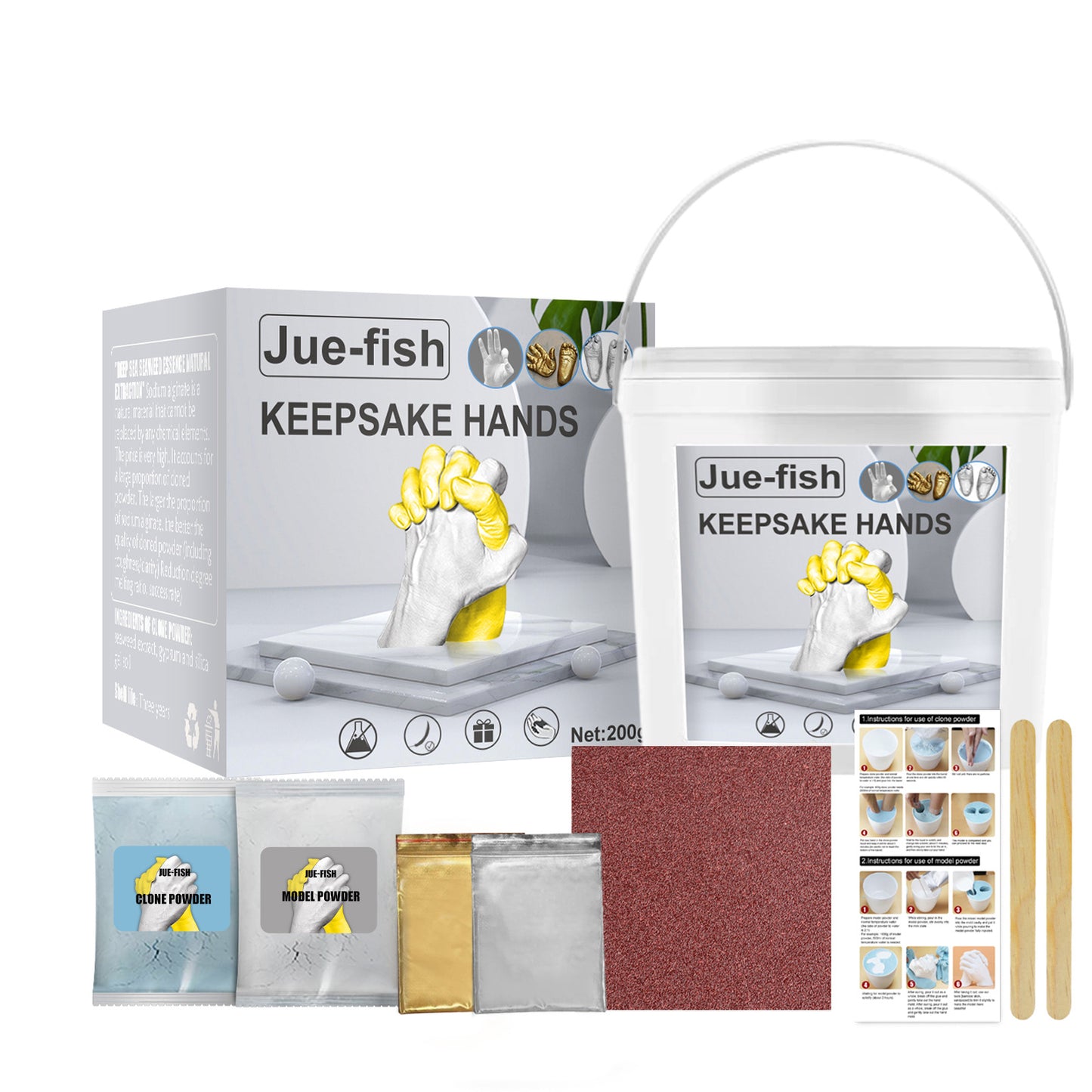 This 3D do-it-yourself kit can create so many fun designs, not just hands. This makes a great gift for the hard to buy person for any occasion including Christmas, Valentines, Birthday, Anniversary and more. Detailed directions are enclosed, so anyone can create a personalized keepsake.