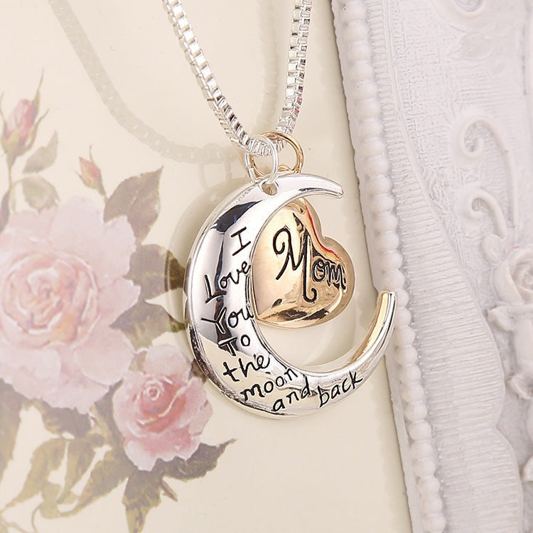 This exquisite sterling silver necklace is a thoughtful gift for the special mother in your life. Crafted with intricate detail, the To The Moon & Back, Heart Mother's Day Necklace is a timeless symbol of your cherished relationship. A perfect way to express your admiration and love.