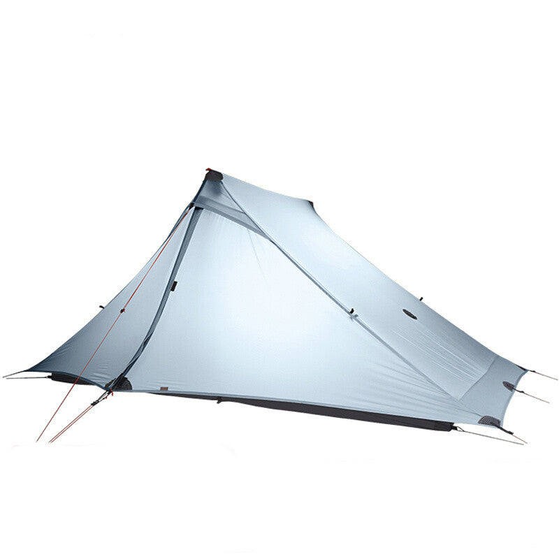This professionals pole-less outdoor tent is ultra light and double sided with a silicone coating to make it comfortable and waterproof. This camping tent comes with all the equipment to set up and has a nice traveling pouch.