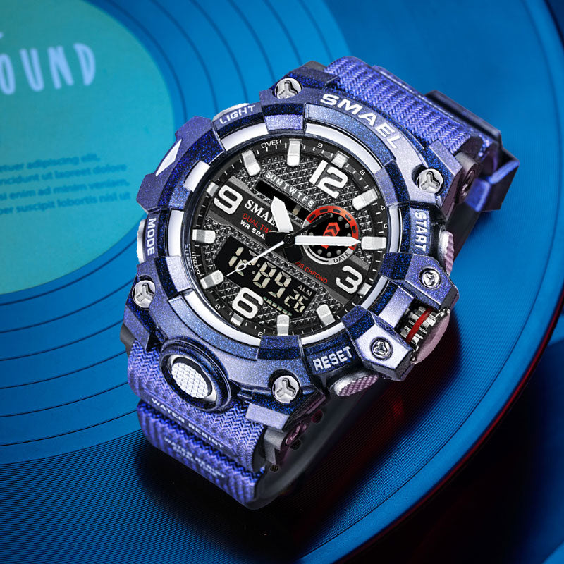 This SMAEL 8035 Dual Time Digital Waterproof Sport Watch comes with an amazing amount of useful features and a high quality watch that will last. That special man in your life will love this watch for his birthday, Christmas, Fathers Day, Anniversary or any special occasion. Comes in several colors to suite any unique style and is easy and comfortable to wear.