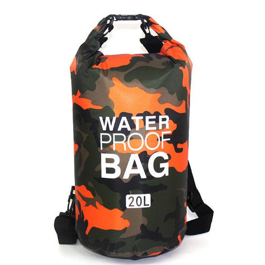 This 20L outdoor camouflage dry bag is perfect for your rafting trip, boating, camping or where ever you might go that you'll need to keep your clothes and supplies dry. They are great to put your fire starting gear in your emergency kits. This dry bag can likely save someone's life.