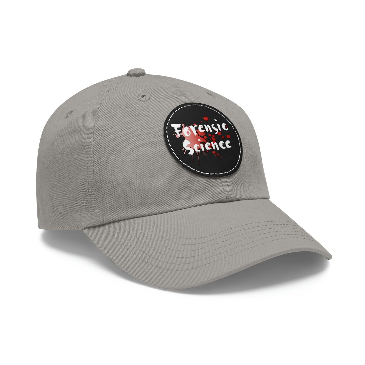 This forensic science hat is adjustable and has a leather patch which are made from 100% bio-washed chino twill. It's a very comfortable yet sturdy material that will last for ages.