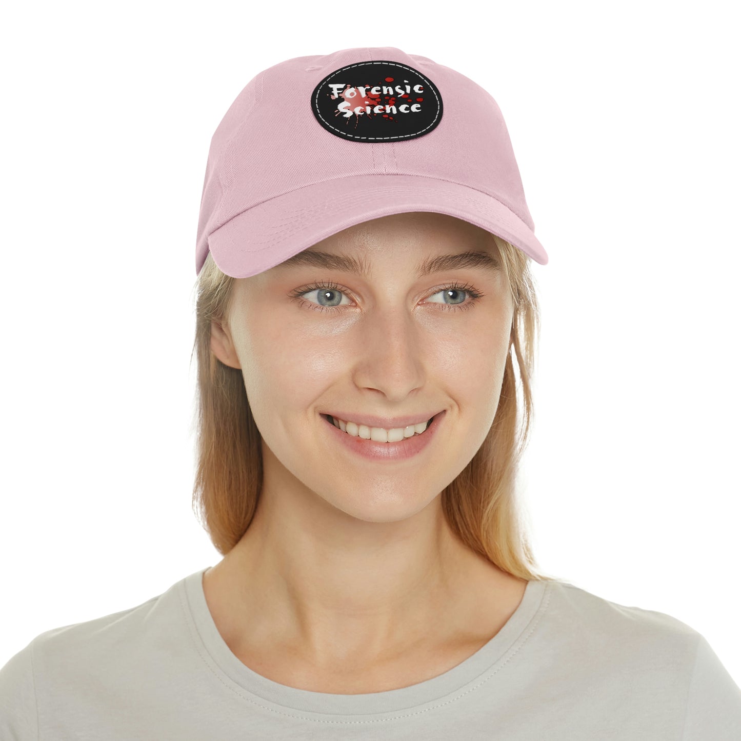 This forensic science hat is adjustable and has a leather patch which are made from 100% bio-washed chino twill. It's a very comfortable yet sturdy material that will last for ages.