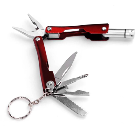 Mountaineering Emergency Self-rescue SOS Set is essential for outdoor adventures. The set includes a whistle for signaling for help, a flint for emergency fire-starting, and a compass for maintaining direction. The emergency set is vital for any outdoor enthusiast, providing essential tools in the case of emergency or distress.