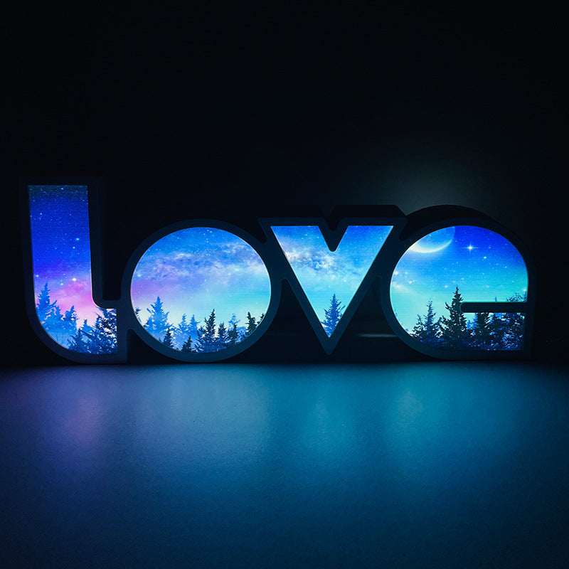 This Decorative LED Love Light Box offers a bright and energy-efficient lighting effect that will illuminate any room. Its light emits a pleasant warm white hue that adds a soft ambiance to your décor. Its plug-and-play design requires no assembly and is powered by a low-voltage power adapter, which makes it safe and hassle-free. This dependable light source will bring an inviting atmosphere to any space.