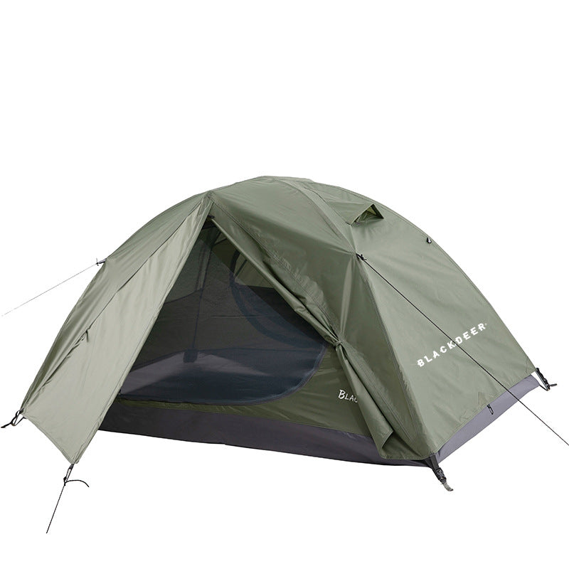 Say hello to our Double Thicken Four Seasons Tent, your new camping BFF! With double-thickness so it can handle any season, you won't have to worry about being left hanging in the cold! Weatherproof and ready to go, our tent is the perfect place to park your tired bones after a long day relaxing in nature. It's double the fun and double the protection, no pun intended!