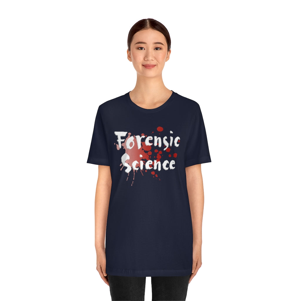 Soft cotton and quality Forensic Science print make users fall in love with it over and over again. These t-shirts have-ribbed knit collars to bolster shaping. The shoulders have taping for better fit over time.