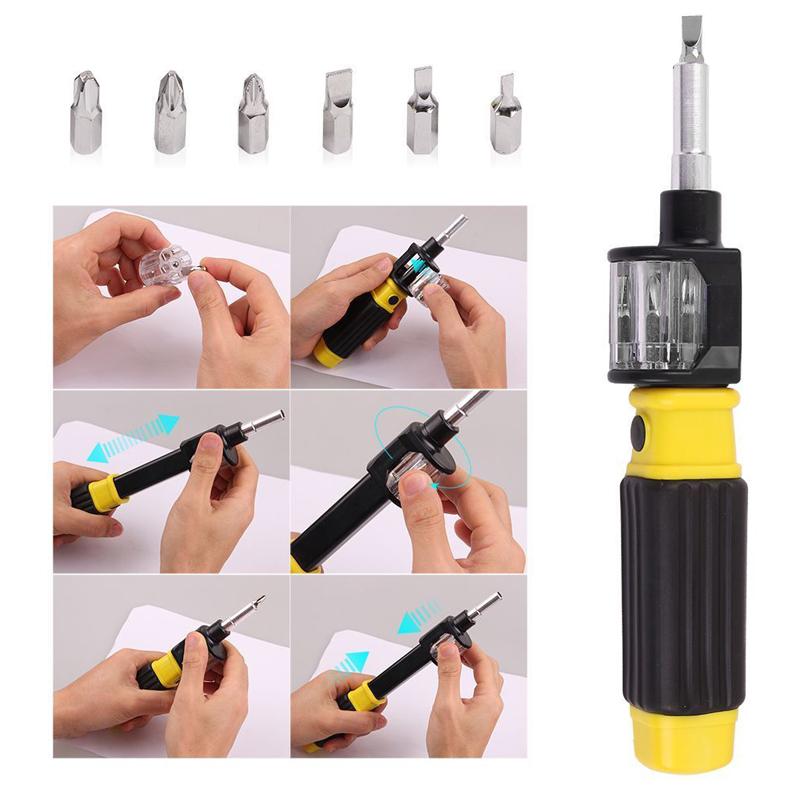Special tools for removing the wood screws which head has been broken in the wood, one head of 360 Bit Screwdriver to give a drilling wood screws, and the other head to take another screws. Bit 360 maintains to be a specially-designed screwdriver that can do the impossible task of changing bits quickly and easily.
