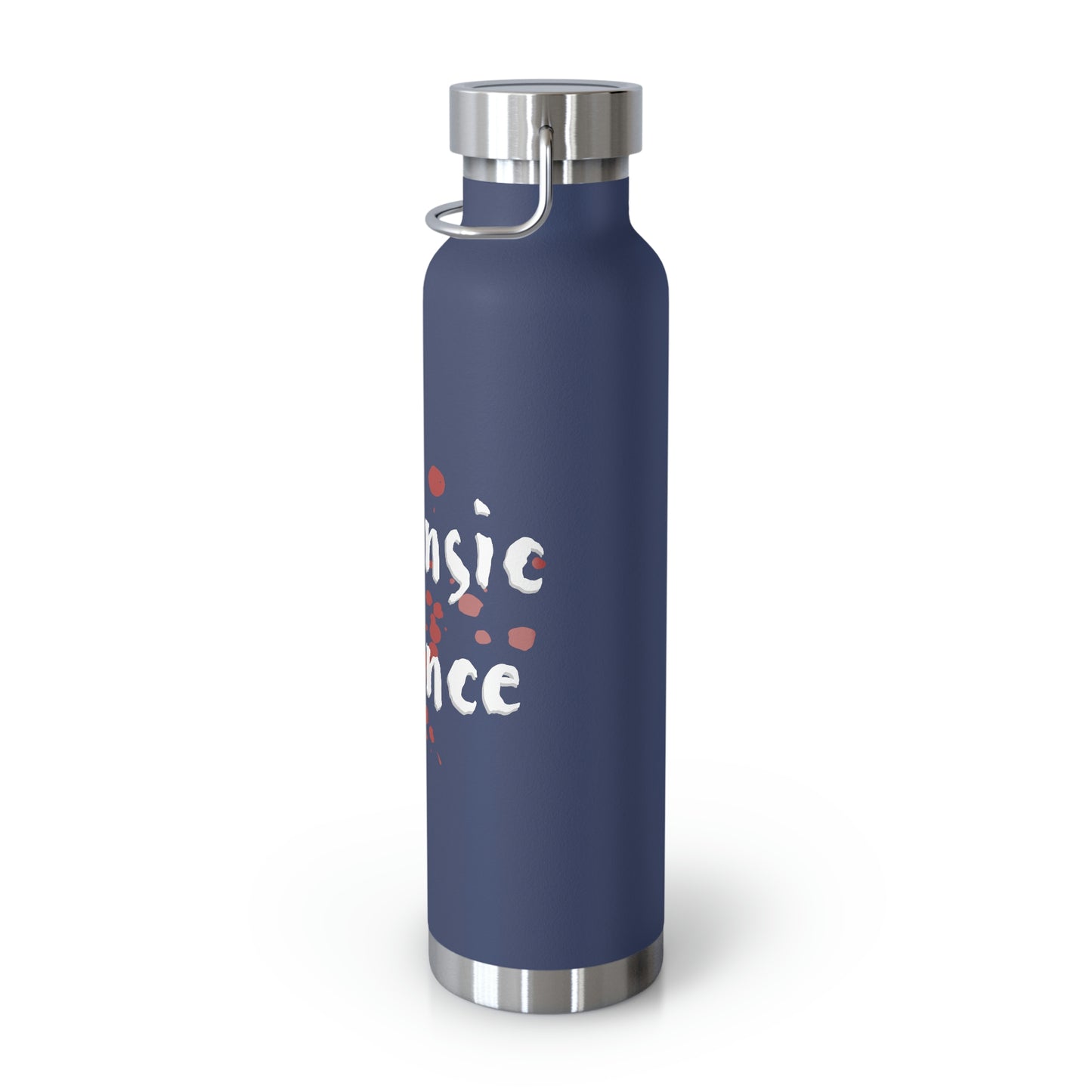 This Original Forensic Science design copper vacuum insulated bottle has Double-wall construction means that hot liquids can remain hot up to 12 hours while colder choices can last a full 48 hours; that’s two whole days.