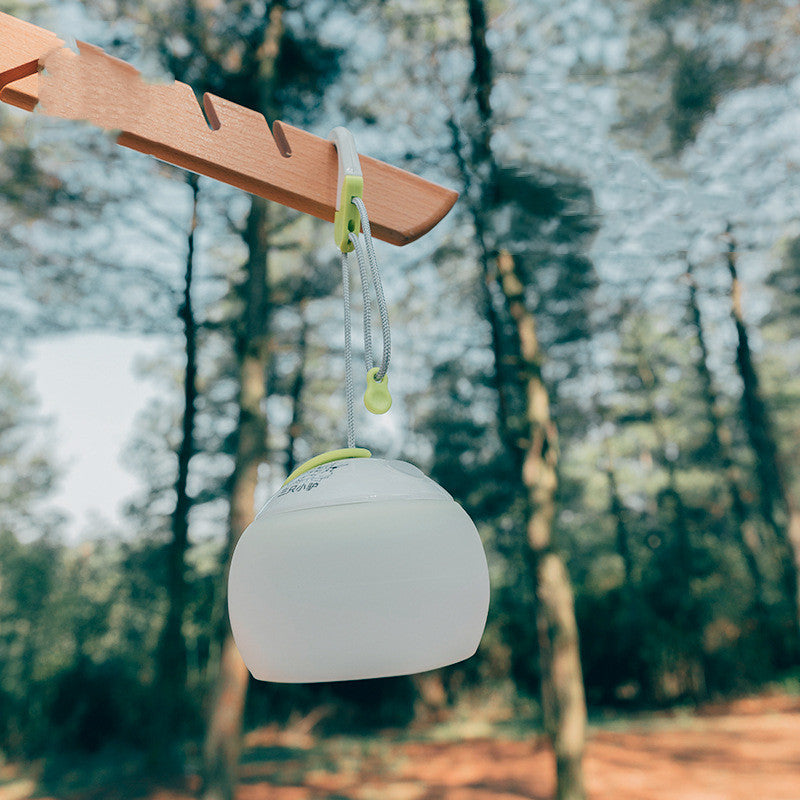 Light up your wildest outdoor dreams with this LED camping light! Featuring a rechargeable long life battery, you'll never go "dark" again. Go ahead, stay up late, keep the fire burning and the stories rolling: