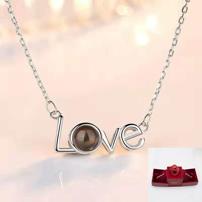 This unique necklace features a romantic message that can be read in 100 different languages, allowing the wearer to express their love in a truly special way. It is made of premium-grade materials and is hypoallergenic, making it a safe and luxurious gift for the special someone in your life.