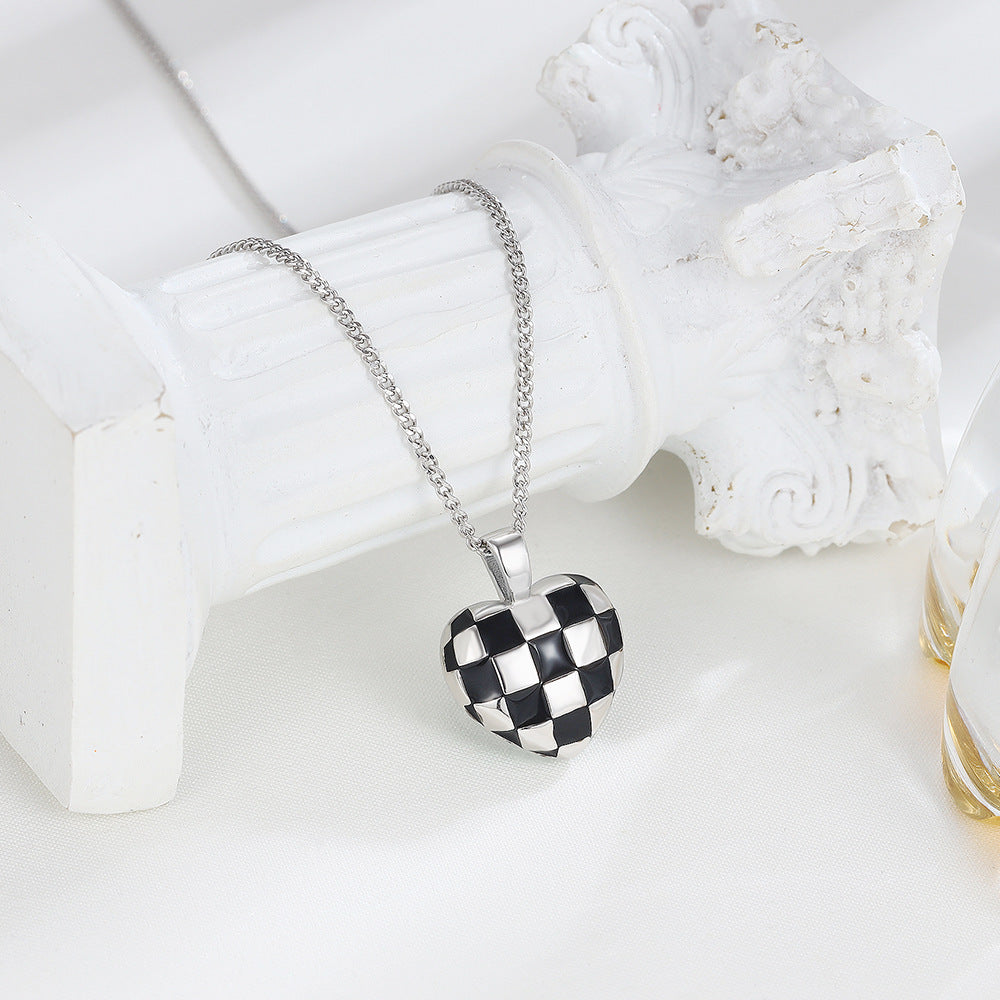 This beautiful S925 Sterling Silver Necklace features a delicate checkerboard heart pendant that adds a subtle luxe touch to any look. Crafted of the highest-quality sterling silver, this piece will maintain its brilliant shine for years to come. Delicately crafted with intricate details, this piece is sure to be cherished for a lifetime.
