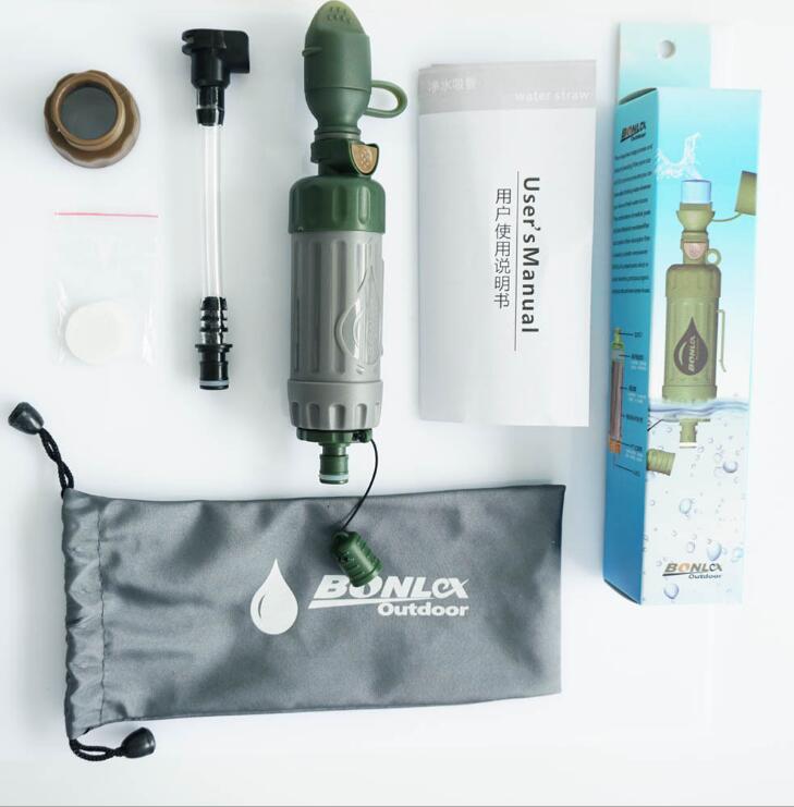 Don't go camping or hiking without one of these Portable ABS Water Filter Multifunction Survival Tools in your survival kit, keep one in your vehicle and backpack at all times. You never know when an emergency will happen and having fresh clean drinking water is the first and most important thing to have when stranded in nature.