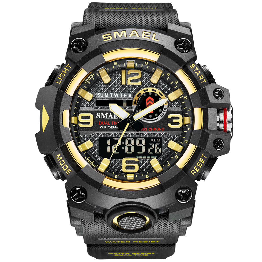 This SMAEL 8035 Dual Time Digital Waterproof Sport Watch comes with an amazing amount of useful features and a high quality watch that will last. That special man in your life will love this watch for his birthday, Christmas, Fathers Day, Anniversary or any special occasion. Comes in several colors to suite any unique style and is easy and comfortable to wear.
