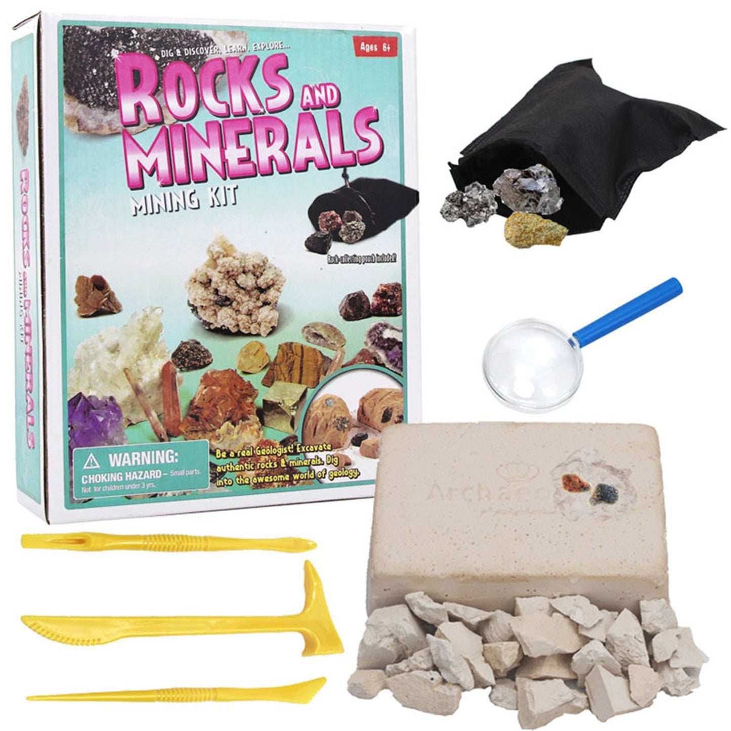 These awesome DIY Archaeology treasure mining kits are a fun and exciting gift for kids and interested adults. Everyone loved discovering cool things like crystals, semi-precious stones, minerals, fools gold, fossils and pearls. A Most Excellent way to educate kids and family on exploring a life in Archaeology or to just have some good fun! Estimated Shipping Time is 10 to 20 days.