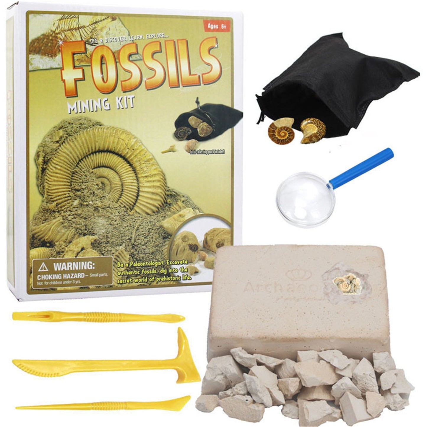 These awesome DIY Archaeology treasure mining kits are a fun and exciting gift for kids and interested adults. Everyone loved discovering cool things like crystals, semi-precious stones, minerals, fools gold, fossils and pearls. A Most Excellent way to educate kids and family on exploring a life in Archaeology or to just have some good fun! Estimated Shipping Time is 10 to 20 days.