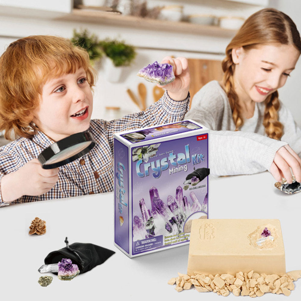 These awesome DIY Archaeology treasure mining kits are a fun and exciting gift for kids and interested adults. Everyone loved discovering cool things like crystals, semi-precious stones, minerals, fools gold, fossils and pearls. A Most Excellent way to educate kids and family on exploring a life in Archaeology or to just have some good fun! Estimated Shipping Time is 10 to 20 days.
