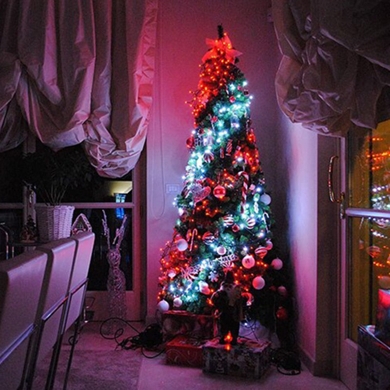 These beautiful LED string Christmas lights are perfect for all types of decorating, including for your Christmas Tree. These are super high quality with many great functions and features. Customize your features to create your great led mood lighting, have the perfect beat to the music, mix up the mode for your unique Christmas designing needs.