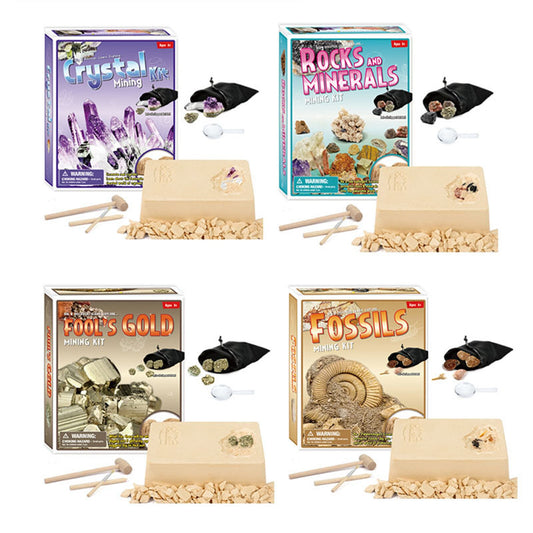 These awesome DIY Archaeology treasure mining kits are a fun and exciting gift for kids and interested adults. Everyone loved discovering cool things like crystals, semi-precious stones, minerals, fools gold, fossils and pearls. A Most Excellent way to educate kids and family on exploring a life in Archaeology or to just have some good fun! Estimated Shipping Time is 10 to 20 days.