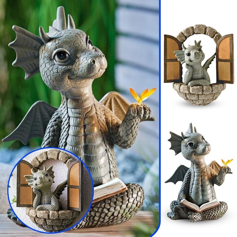 See your garden transform with these irresistibly cute little dragon sculptures! Instantly add a touch of mythical charm and an undeniable dose of charm. These friendly little guys are sure to brighten up any outdoor space!