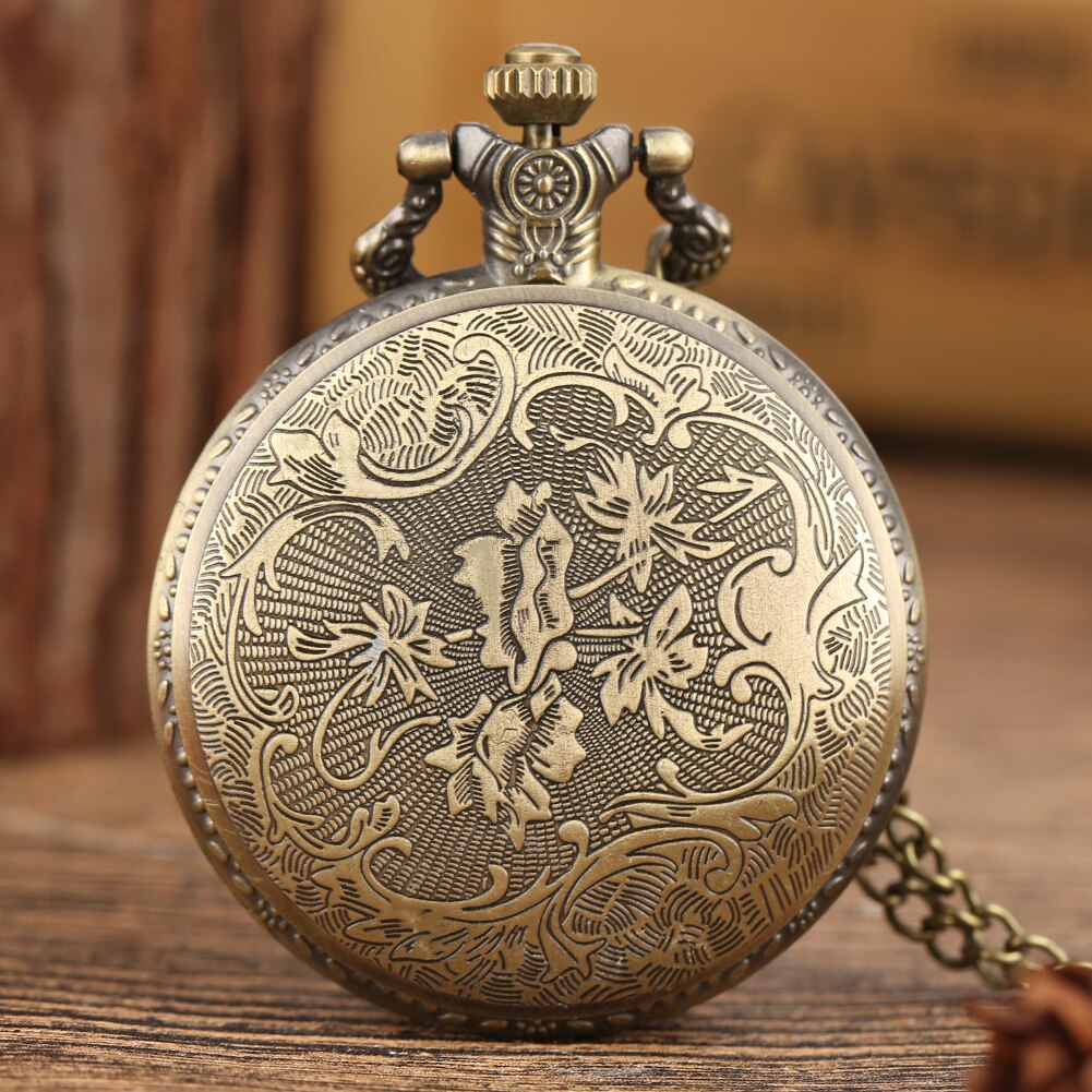 This unique bronze Chinese Zodiac Quartz Pocket Watch makes a fantastic gift for your father, brother, son for Christmas, birthday, anniversary, special occasion. This high quality pocket watch has a nice chain to keep it safe and has a fun steampunk style.